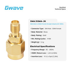 SMA Male to SSMA Female Adapter, DC – 18GHz