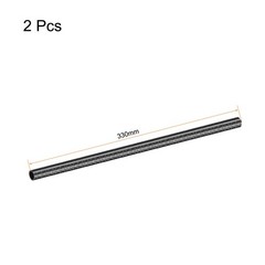 2Pcs Carbon Fiber Round Tube 8x6x330mm 3K Roll Wrapped Glossy for RC Airplane