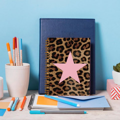 Preppy Cheetah Leopard Notebook Journal Gifts for Women Teen Girls School Suppli