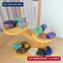 2 lb Raw Crystals and Healing Stones Bulk for Tumbling, Wire Wrapping, Wicca Rei