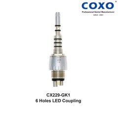 For KaVo MULTIflex Coupler 4 6 Hole COXO Dental Handpiece Coupling Fiber Optic