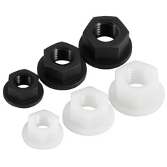Plastic Flange Nut Nylon Hex Nuts Anti-Slip Metric M3 M4 M5 M6 M8 M10 M12