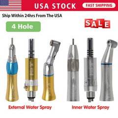 Low Speed Handpiece 4H Inner/External WATER Spray Push/Latch KYU Dental