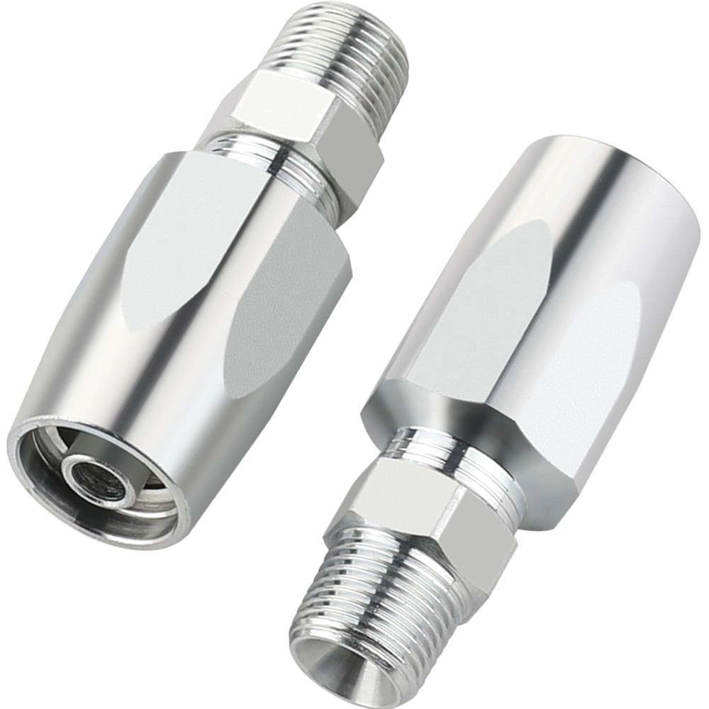 3/8” Reusable Hydraulic Hose Repair Fittings 2PCS