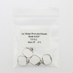 Orthodontic Pre-Welded 1st Molar Bands Roth .022 Buccal Tube Single 29-43+
