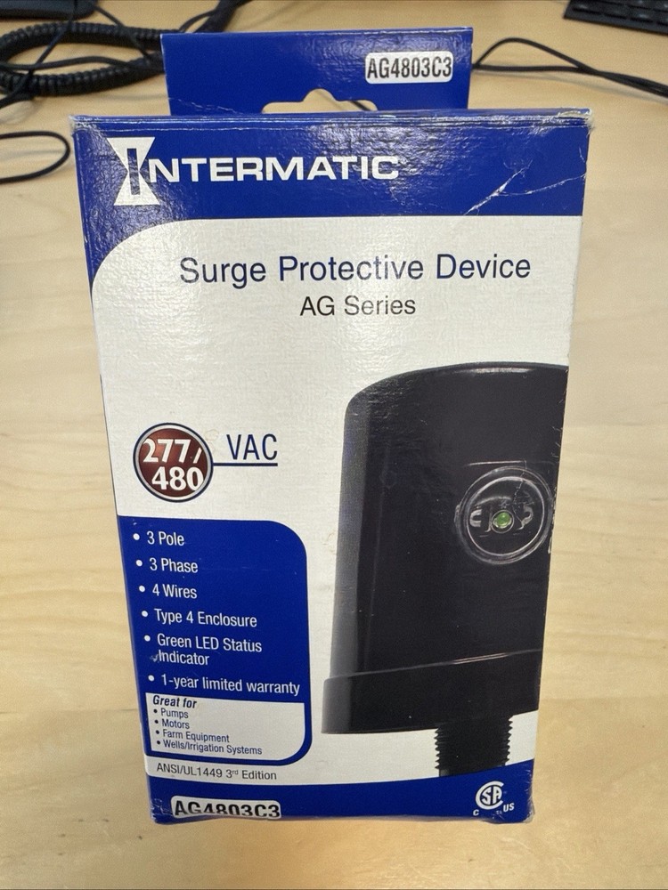 Intermatic AG4803C3 ArresterGuard Indicating Surge Protective 277/480