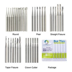 Wave Dental Carbide Burs High Speed Friction Grip 19mm Surgical FGOS FG 25mm