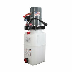 Single & Double Hydraulic Pump For Dump Trailer KTI – 12VDC – 6 Quart Reservoir