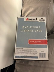 Inland DVD Single Library Case Black 10 Pack Lot of 3 Packs Total 30
