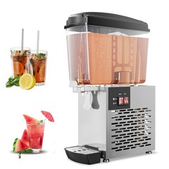 18L Commercial Cold Juice Dispenser, Single Tank Ice Drink Machine for Business
