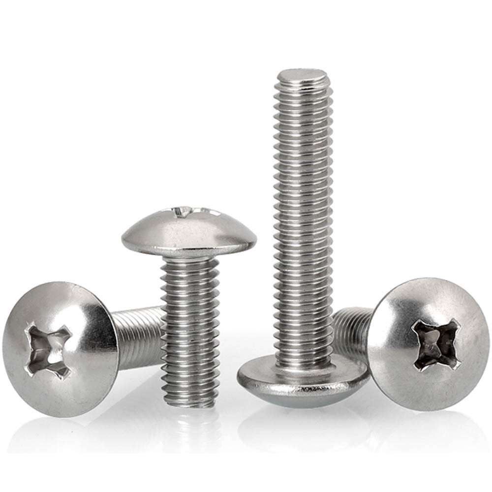 M5 – 0.8 Stainless Steel Phillips Truss Head Machine Screws Cross Recessed Bolts