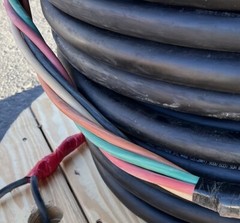 50’ TF Cable Flextreme 4/5 SOOW 600v 4AWG 5 Conductor Power Cable Heavy Duty NEW