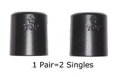 1″ Diameter Wire Shelf Clips Shelving Split Sleeves Lock Locking Plastic 4 pair