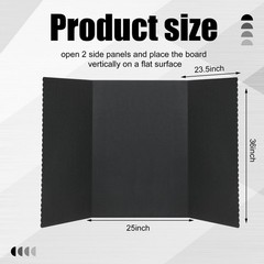 Paterr Trifold Poster Board Storage Bag Hook And Loop Fabric Foldable 3 Panel
