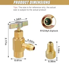 R1234YF Refrigerant Can Tap Tool Kit