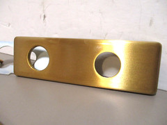 Best Access 35H Mortise Lock Escutcheon Set Brushed Brass