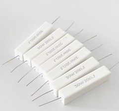 30W Horizontal Cement Resistor 1R/2/3R/3.3/4R/4.7R/5/6/8R/10/12/15/20 ohms
