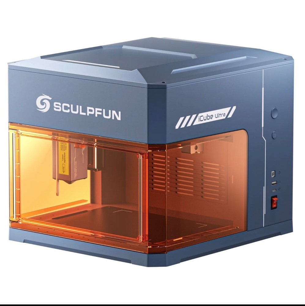 Icube Ultra 12W Laser Engraving Machine, High-Precision Wood Acrylic Laser Engra