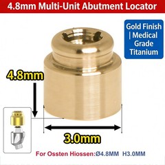 Implant Locator Attachment & Caps fits Nobel Hiossen Multi-Unit Abutment ∅4.8mm