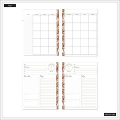 Happy Planner Classic Undated “Dried Florals” Daily Extension Pack, 3 Months