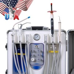 Unidad de suministro dental portátil Compresor de aire de tratamiento turbina 4H