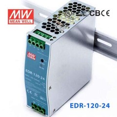 Mean Well EDR-120-24 Single Output Industrial Power Supply 120W 24V – DIN Rail