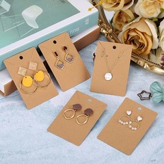 ovsor Works Great Earring Display Cards – 50 Count (Pack of 1), Brown