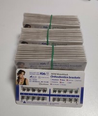 50 Sets Dental Orthodontic Metal Brackets MIM Monoblock Mini Roth 018 345 hooks