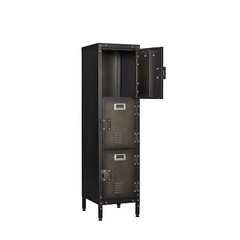 Metal Storage Cabinet Retro Style for Club Home Storage Lockers with 3/4/6 Doors