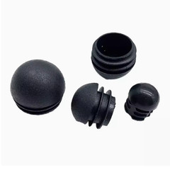 Domed Round Plastic Tube End Caps Insert Bungs Blanking Plugs Stoppers 13mm-76mm