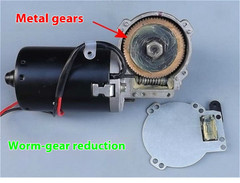 24V High Power Worm Gear DC Geared Motor Self-Locking High Speed Reduction Motor