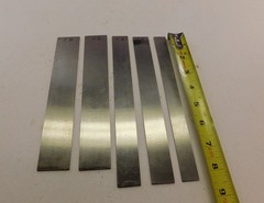 5 Machinist Tool Bit Blanks. New, Steel. Assorted Lengths over 7″. Lathe Mill Wo