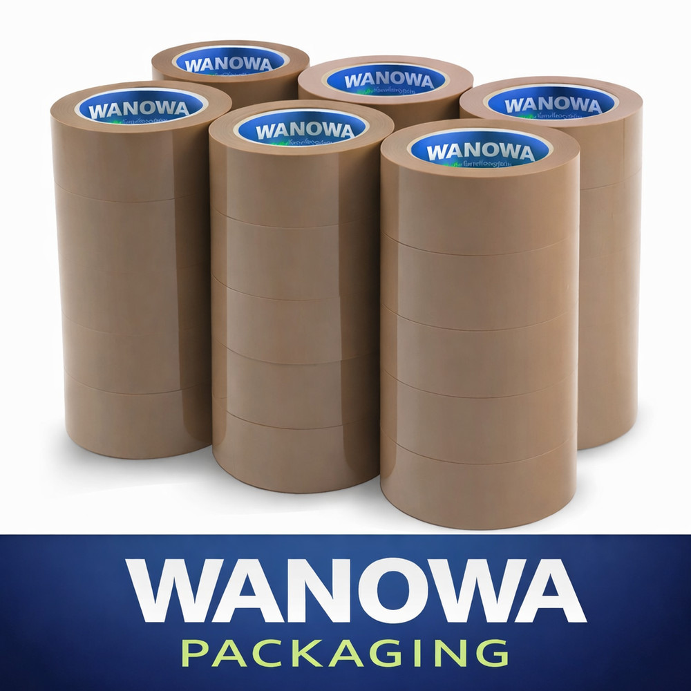 36 Rolls Heavy Duty Tan-Brown Packing Tape 2 “x 110 Yards 330 Feet Per Roll