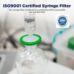 50Pcs PES Membrane Syringe Filter Sterile Lab Hydrophilic 33mm 0.22µm Individual