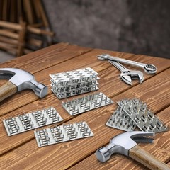 30 Pieces Truss Plates, 2 X 4 Inch Pronged Truss Mending Plate with 8 Mm Nail T