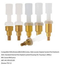 US Locator Abutment for Zimmer Tapered Screw Vent 3.5/4.5 Internal Hex Implants