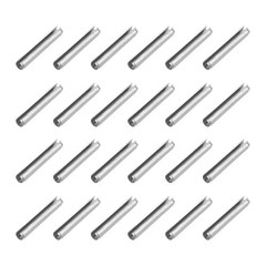 60Pcs Roll Pins 7/50 Inch(3.5mm) Dia 4/5 Inch(20mm) Length Silver