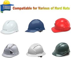 3 Pack Hard Hat Sunshield Upgrade Full Brim Neck Sunshade Cover – BLUE