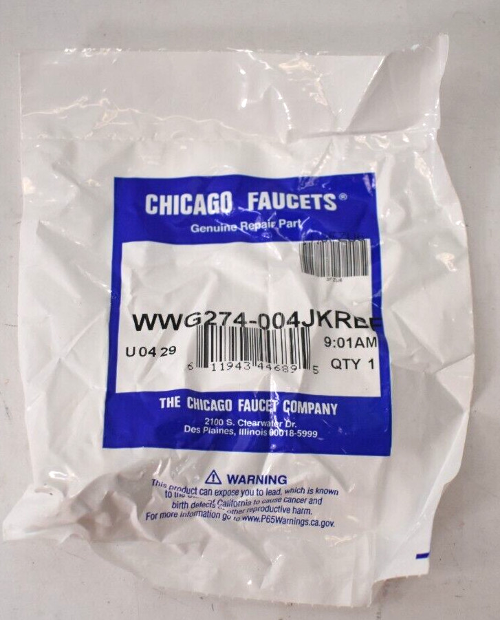 Chicago Faucets Concealed Nut Cap Bonnet Cartridge WG274-004JKRBF 3FZU6