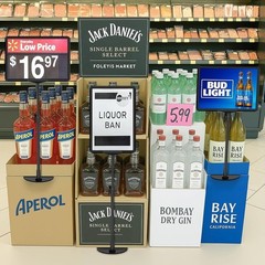 6 Pack Sign Stand for Display 8.5 x 11 Adjustable Poster Stand Table Top & Floor