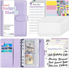 Budget Binder with Money Saving Challenge, Money Saving Binder with Cash Envelop