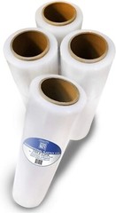 18″ Stretch Film/Wrap 80 Gauge 1200ft 500% Stretch Clear Pack of 4 Rolls