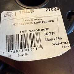 Gates 4219XL Fuel Line PCV EEC Fuel Vapor Hose 3/8 Inch x 25 Feet 27004 Black