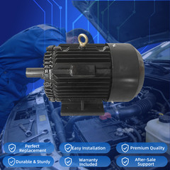 2 HP Electric Motor 1800 RPM 145T Frame TEFC 230/460Volt 3 Phase 60 HZ