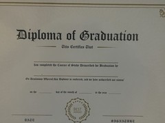 Diploma Certificate Frame 8.5”x11” / 11”x14” Black and Gold Matte