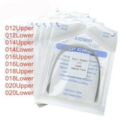10pcs AZDENT Dental Orthodontic Super Elastic Niti Round Arch Wire Natural Form