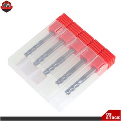 5 Pcs 3/16″ 4 Flute 2″ Overall Length Regular Carbide End Mill – TiALN COATED US