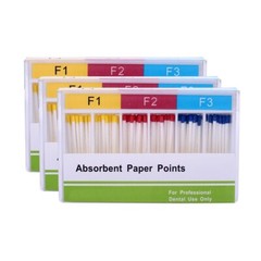 Dental Absorbent Paper Points F1.F2.F3 For Root-Canal Obturating 100Pc/Pack