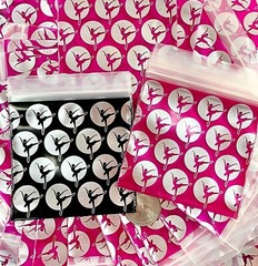 BaggiesSince1987 – 3″ X 3″ Zip Seal DESIGN BAGS 3030 METALLIC PRINT, 👀Details🔽