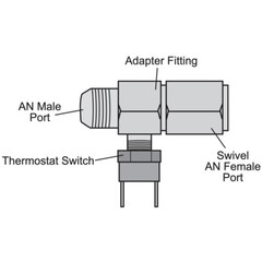 6AN 8AN 10AN ENGINE TRANS-MISSION OIL COOLER HOSE LINE TEMP-ERATURE SWITCH KIT